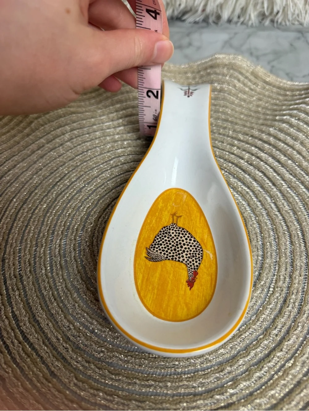 Chicken Spoon Rest Farmhouse Kitchen Decor Warren Kimble Sakura Country Quartet